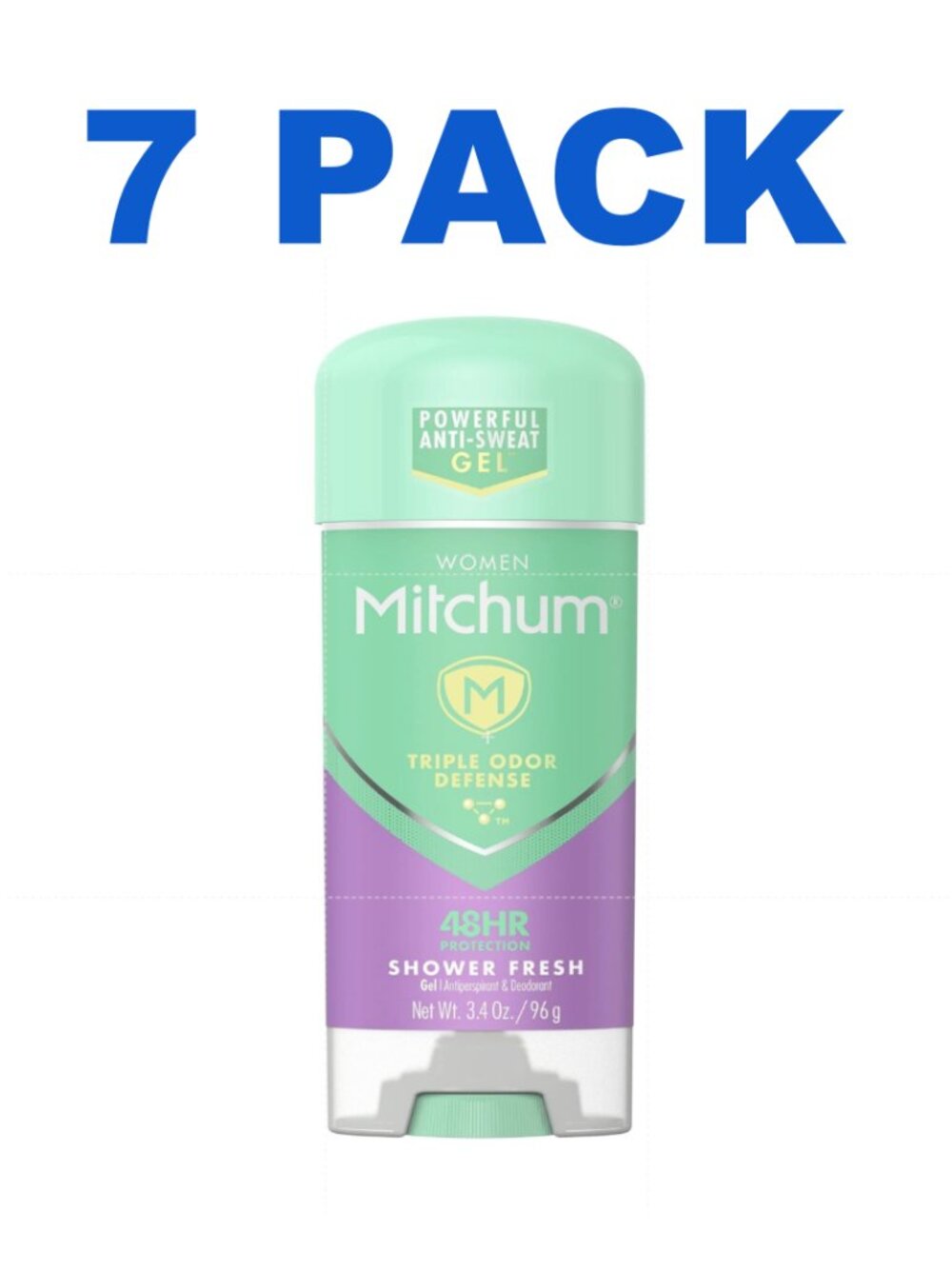 Mitchum Women Shower Fresh Gel Deodorant Antiperspirant 3.4oz Pack of 7 NWT